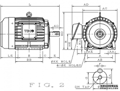 東元電機AEEFF3-3.7KW-4P 112M 尺寸圖紙